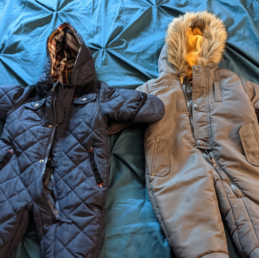 Two 6-12 Month Snowsuits - Picture 4 of 4